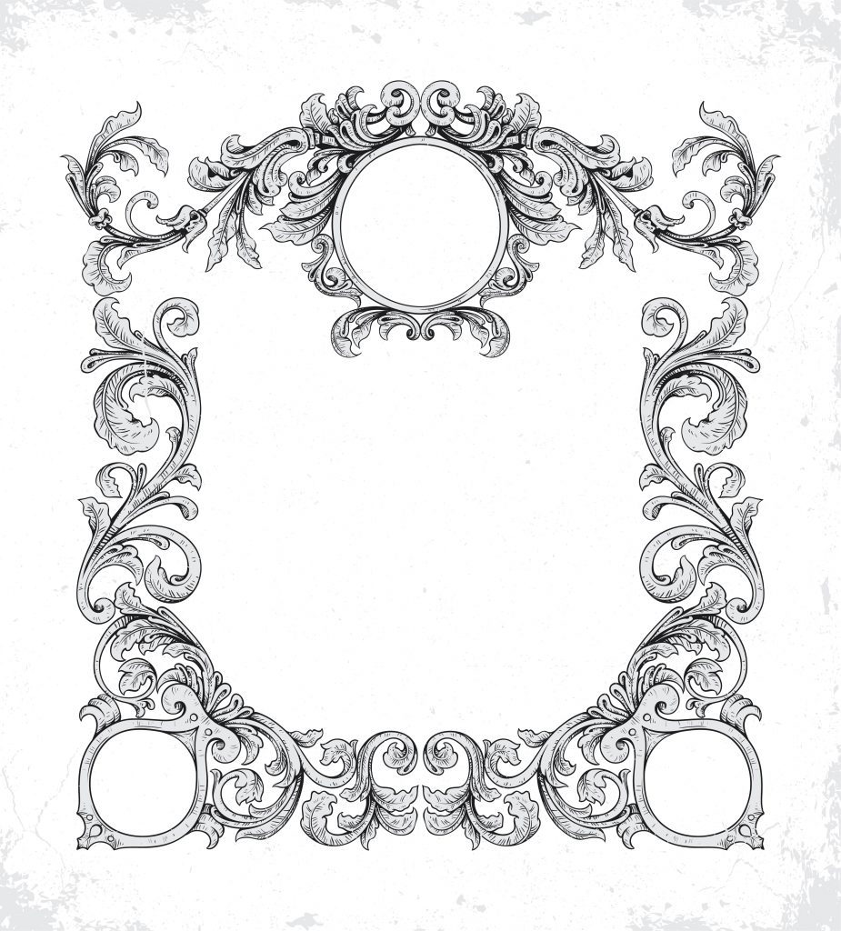 Grunge Vector: Vector Grunge Frame With Floral - Designious