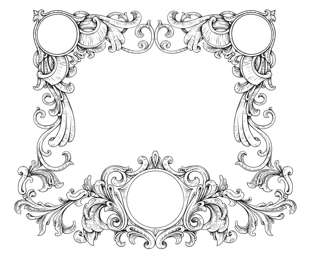 Creative Vector Design Vector Vintage Floral Frame - Designious