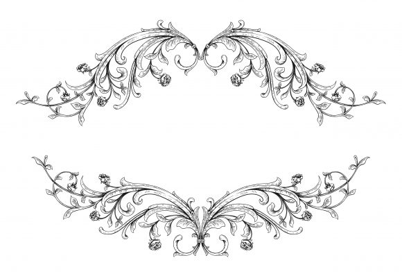 Special Floral-3 Vector Graphic: Vector Graphic Vintage Floral Frame 1