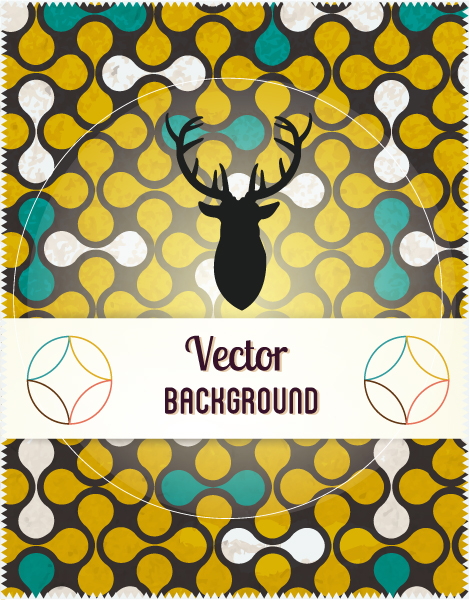 Deer Vector Design Vector Background Illustration  Deer Head 1