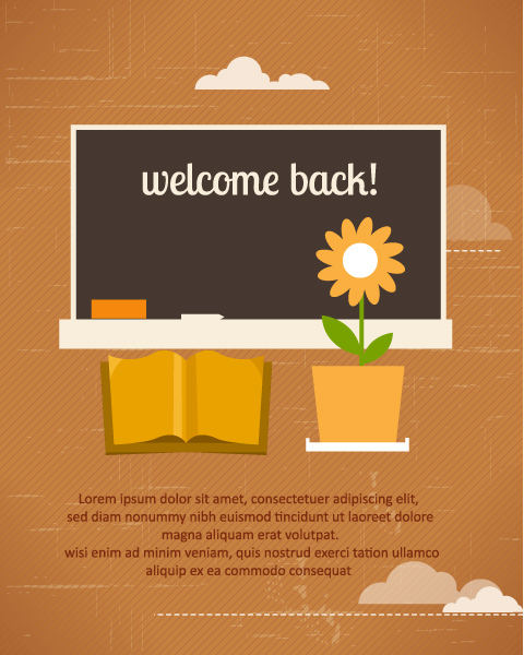 Striking Book Vector Art: Back To School Vector Art Illustration With School Table And Book 1