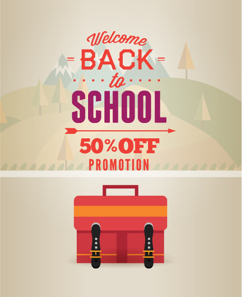 Surprising To Vector Graphic: Back To School Vector Graphic Illustration With School Bag 1