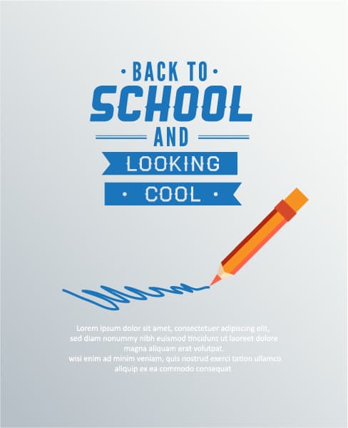 Amazing Abstract-2 Vector Image: Back To School Vector Image Illustration With Pencil 1