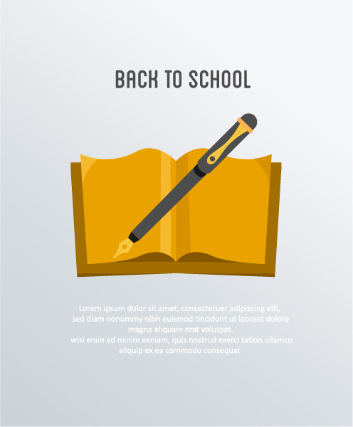 To, Creative Eps Vector Back To School Vector Illustration  Book  Badge 1