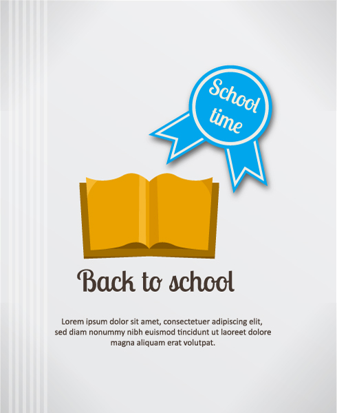 Amazing Illustration Vector Illustration: Back To School Vector Illustration Illustration With Book And Badge 1