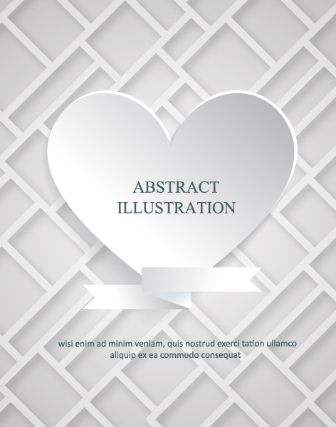 Illustration Vector Illustration 3d Abstract Vector Illustration  Heart 1