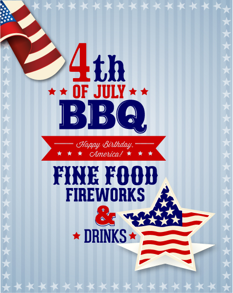 Astounding Flag Vector: Fourth Of July Vector Illustration With Usa Flag 1