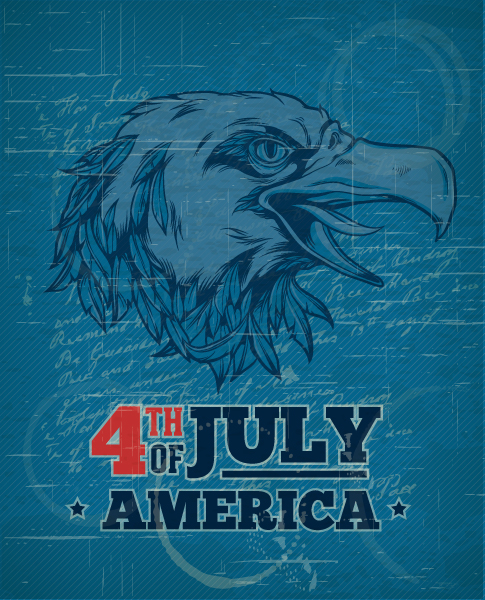 Of, July, Star Vector Artwork Fourth Of July Vector Illustration  Eagle 1