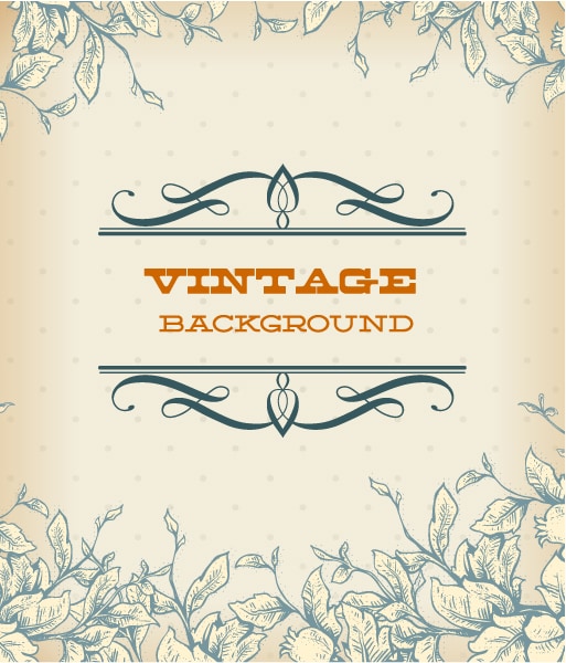 Amazing Lovely Vector Image: Vintage Vector Image Illustration With Spring Flowers 1