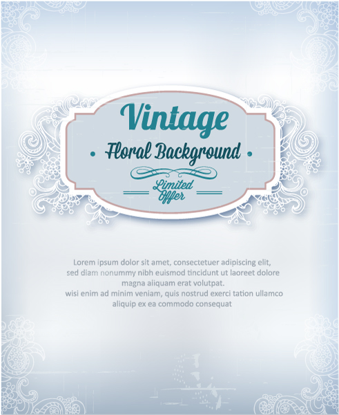 Insane Spring Vector Graphic: Vintage Vector Graphic Illustration With Frame, Spring Flowers 1