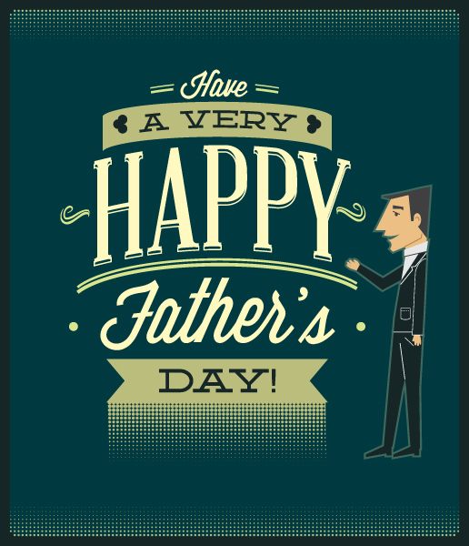 Retro, Festive, Vintage, Day, Bow Vector Illustration Fathers Day Vector Illustration  Vintage Retro Type Font, People, 1