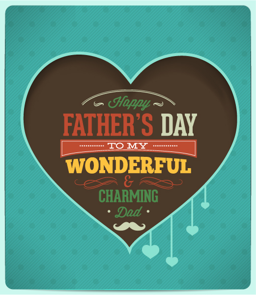 "fathers", Abstract-2, Type, Illustration, Dad, Retro, Day Vector Art Fathers Day Vector Illustration  Vintage Retro Type Font,ribbon, Heart 1
