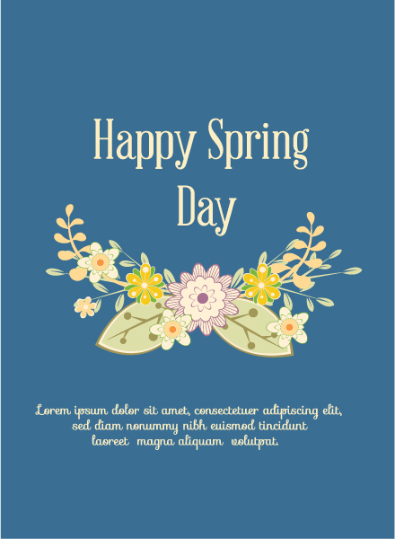 Exciting Vector Vector: Spring  Vector Illustration With Flowers 1