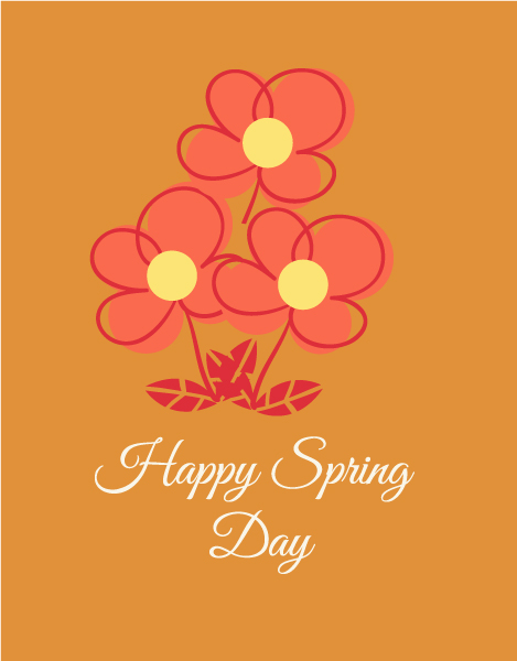 Best Spring Vector Graphic: Spring  Vector Graphic Illustration With Flowers 1