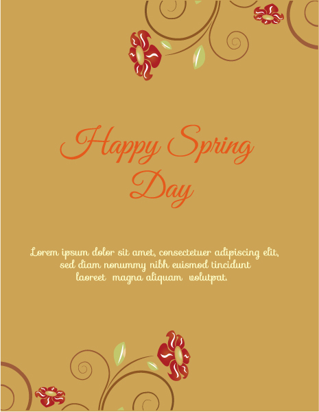 Striking Illustration Vector Design: Spring  Vector Design Illustration With Flowers 1