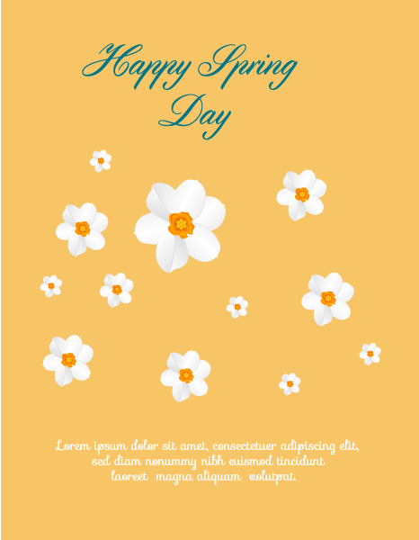 Astounding Spring Vector Image: Spring  Vector Image Illustration With Flowers 1