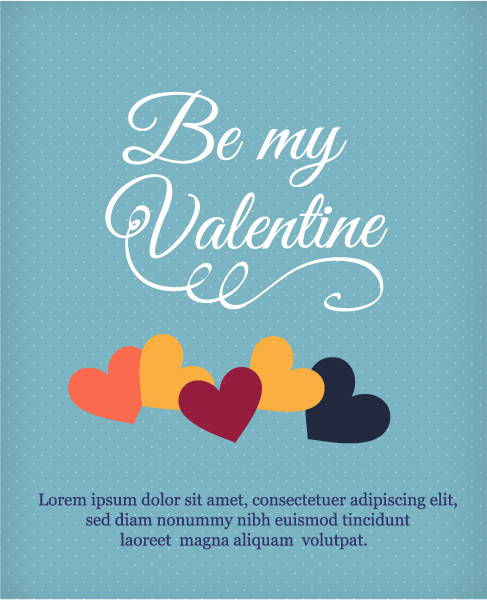Download Day Vector: Happy  Valentines Day Vector Illustration With Heart 1