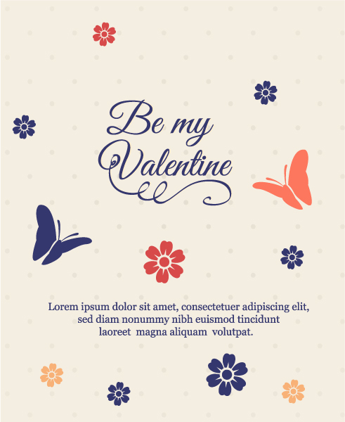 Butterfly, Spring, Vector, "valentines", Hearts, Day Vector Background Happy  Valentines Day Vector Illustration  Birds  Butterfly 1