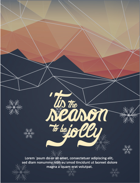 Card Eps Vector Christmas Vector Illustration  Typography Elements 1