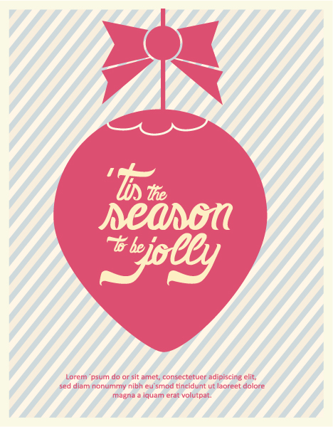Special Vector Vector Design: Christmas Vector Design Illustration With Typography Elements 1