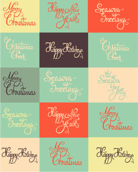 Christmas Vector Image Christmas Vector Illustration  Typography Elements 1