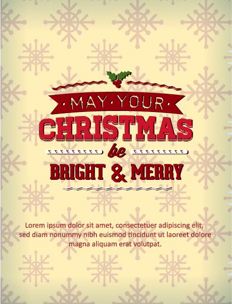 Astounding Holiday Vector Art: Christmas Vector Art Illustration With Typography Elements 1