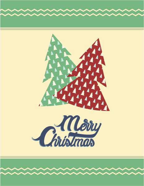 Best Typography Vector Design: Christmas Vector Design Illustration With Typography Elements 1