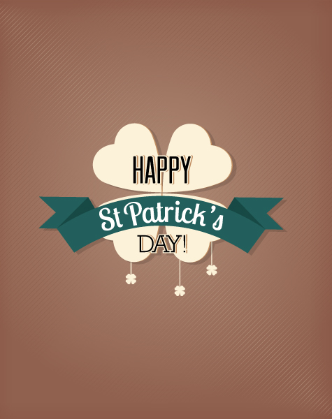 Lovely Day Vector Graphic: St. Patricks Day Vector Graphic Illustration With Clover 1