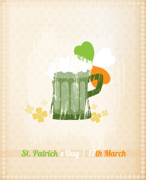 St., Beer, Of, Culture Vector Graphic St. Patricks Day Vector Illustration  Mug Of Beer 1