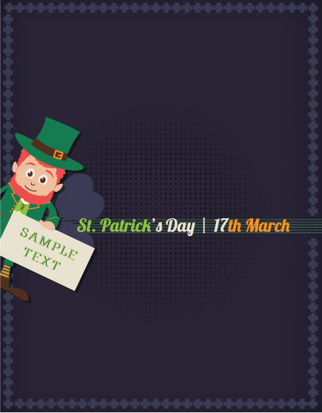 Surprising Holiday Vector Artwork: St. Patricks Day Vector Artwork Illustration With Leprechaun 1