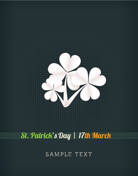 Day, Saint, Clover, Patrick Vector St. Patricks Day Vector Illustration  Sticker Clover 1