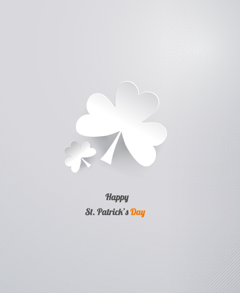 Ribbon Vector Graphic St. Patricks Day Vector Illustration  Sticker Clover 1