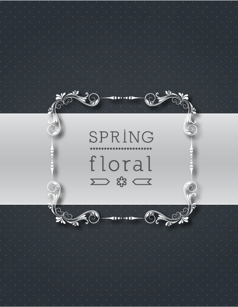 Floral Vector Artwork: Floral Vector Artwork Illustration With Floral Frame 1