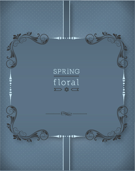 Gorgeous Floral Vector Art: Floral Vector Art Illustration With Floral Frame 1