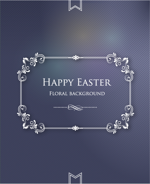 Abstract-2 Vector Graphic Easter Vector Illustration  Floral Frame 1