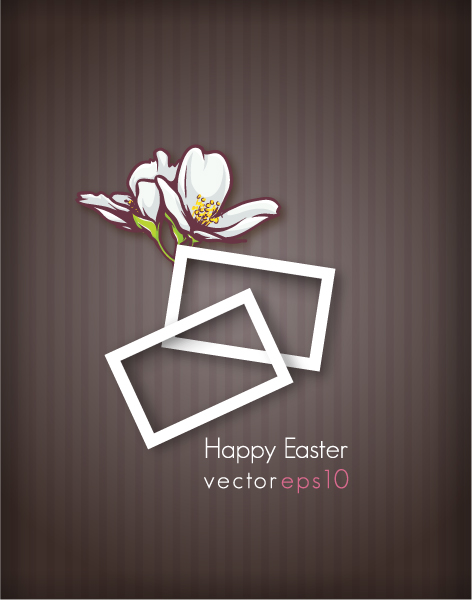 Frames Vector Easter Vector Illustration  Easter Floral  Frames 1