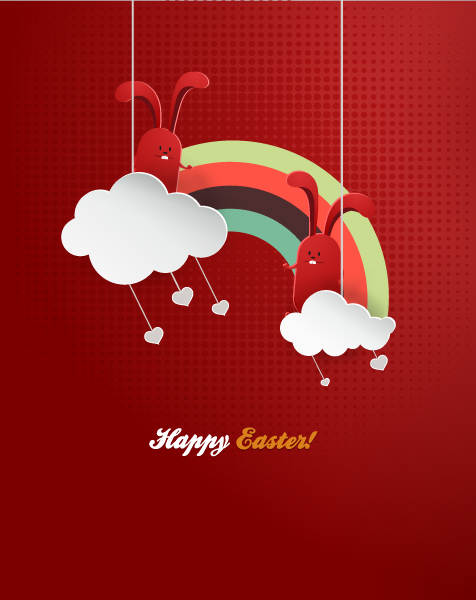 Easter, Illustration, Easter Vector Art Easter Vector Illustration  Easter Egg  Ribbon 1