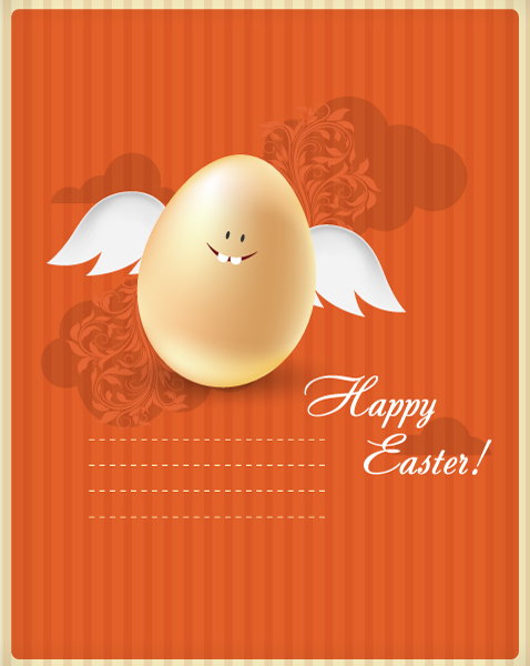 Awesome New Vector Graphic: Easter Vector Graphic Illustration With Easter Egg 1