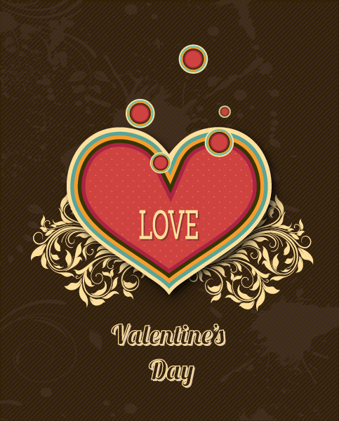 Valentine's Day vector illustration 1