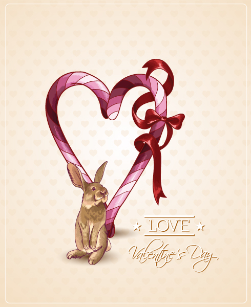 Day Eps Vector Valentines Day Vector Illustration  Bunny  Cy Hart 1