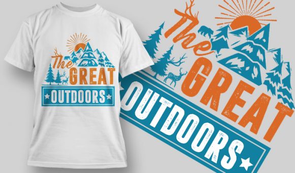 The great outdoors T-shirt design 1531 1