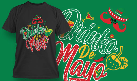 Qrinko de Mayo T-shirt design 1517 1