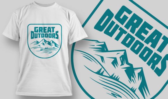 Great outdoors T-shirt design 1535 1