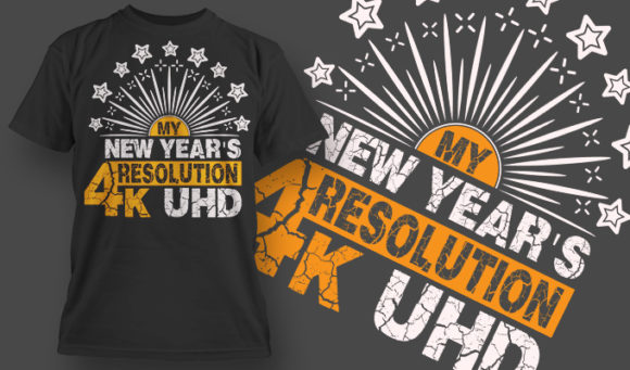 New Year Resolution Free T-shirt Design 1526 1