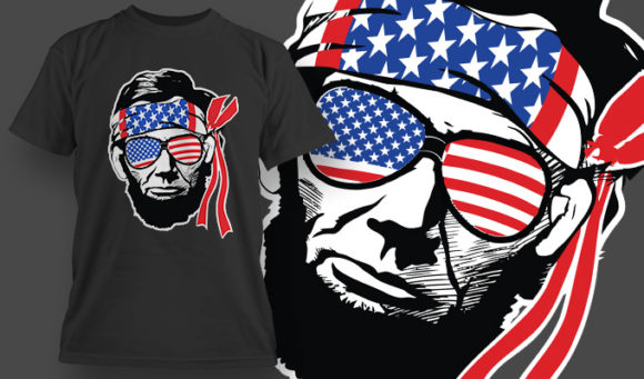 Abe Lincoln T-shirt design 1514 1