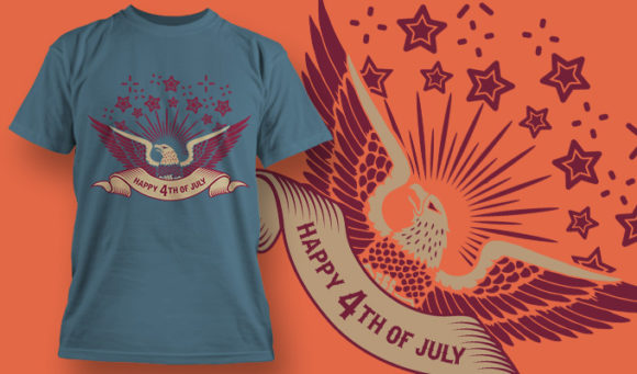 4th of July T-shirt design 1515 1