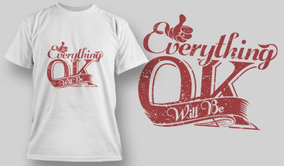 Everything will be ok T-shirt design 1566 1