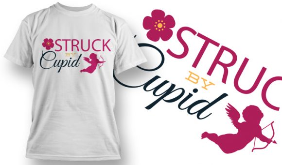 Struck by Cupid T-Shirt Design 19 1