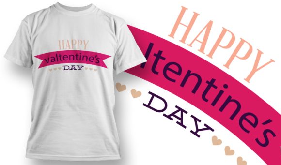 Happy Valentine's day T-Shirt Design 2 1