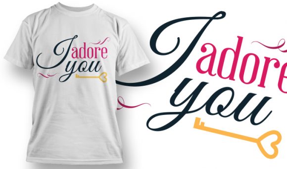 Jadore you T-Shirt Design 39 1